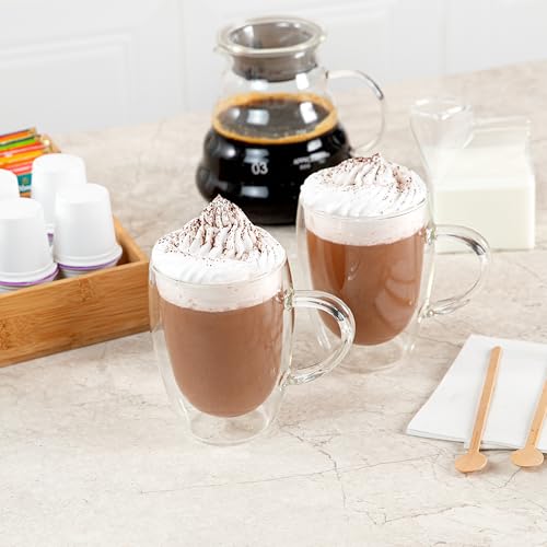 12 oz Professional Glass Coffee Cup (2 Count)