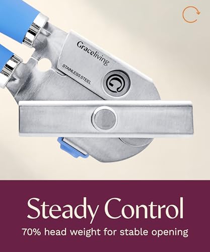 Heavy Duty Manual Can Opener with Magnetic Lid Lifter