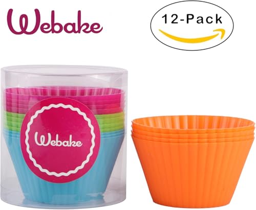 Jumbo Silicone Muffin Cups (12 Count)