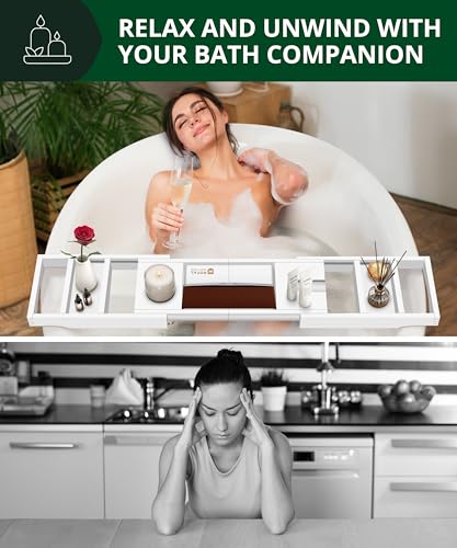 Premium Foldable Bathtub Tray Caddy