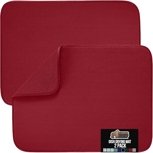 Ultra Absorbent Microfiber Dish Drying Mat (2 Count)