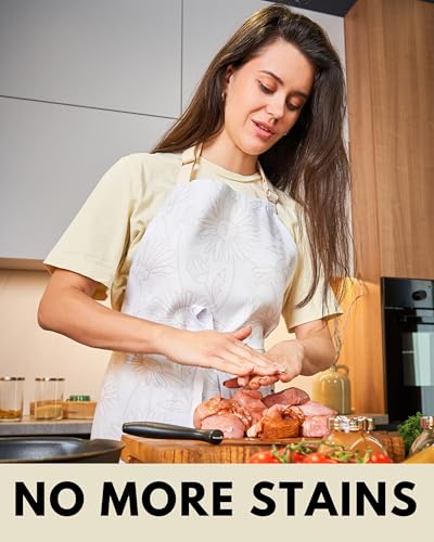 Premium Adjustable Cooking Aprons for Women with Pockets