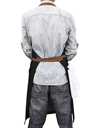 Denim Chef Apron with Pockets