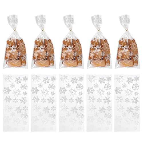 100pcs Snowflake Treat Bags (100 Count)