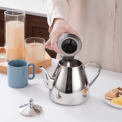 Stainless Steel Teapot with Infuser 2000ml