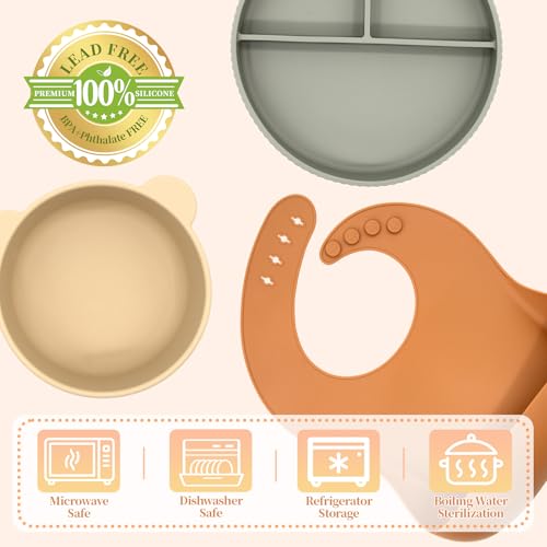 Silicone Baby Feeding Set 21 Pcs