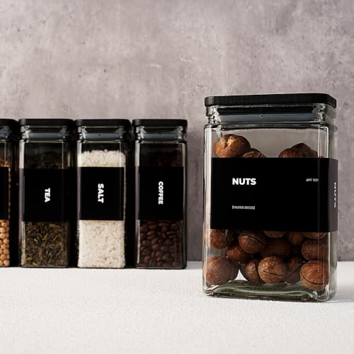 Glass Storage Jars with Bamboo Lid