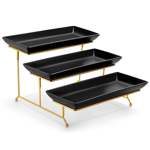 3 Tier Serving Trays for Party (4 Count)