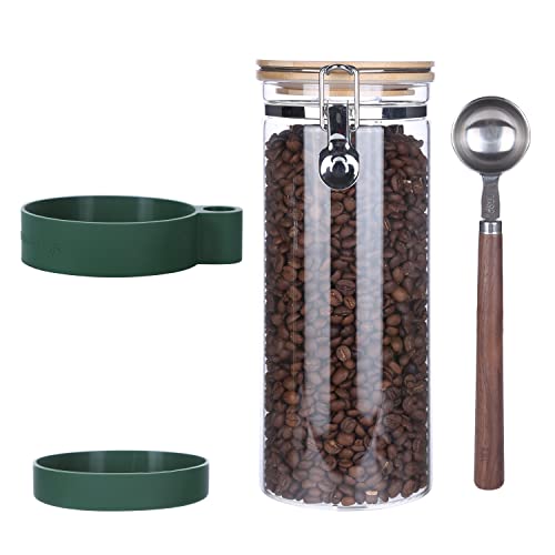 KKC Vacuum Sealed Coffee Bean Storage Container with Scoop