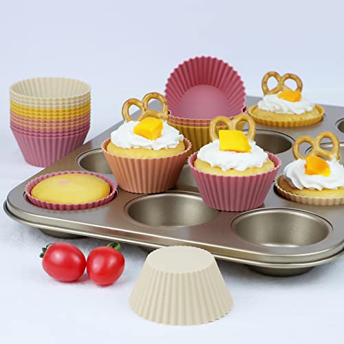 Large Silicone Muffin Cups (12 Count)