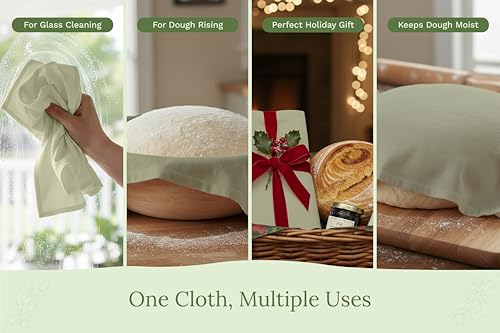 Sage Green Flour Sack Tea Towels (5 Count)
