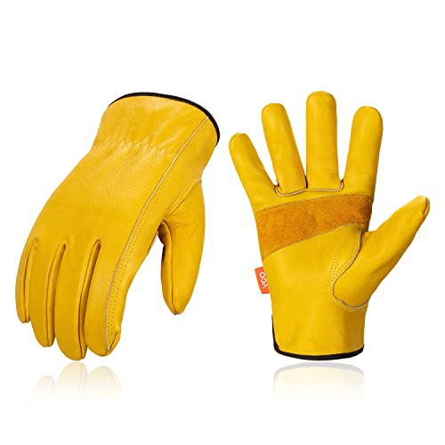 Unlined Full Leather Work Gloves