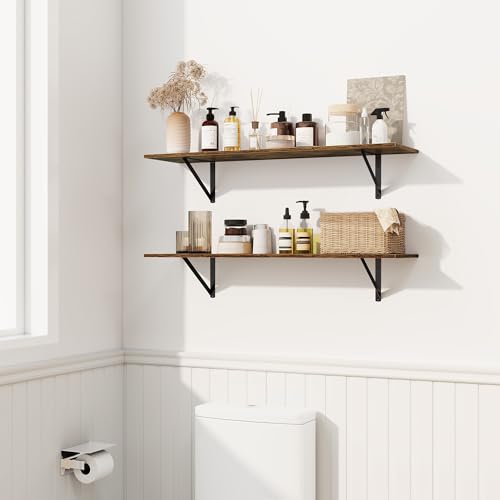 Deep Floating Shelves for Wall (2 Count)