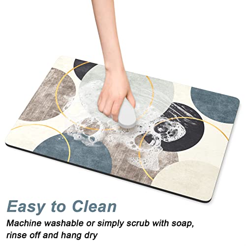 Coffee Mat 16" x 24" Cute Boho Theme Coffee Bar Mats for Espresso Machine Station Accessories and Organizer