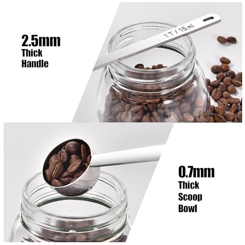 Metal 4.3in Long Handle Coffee Scoop for Ground Coffee