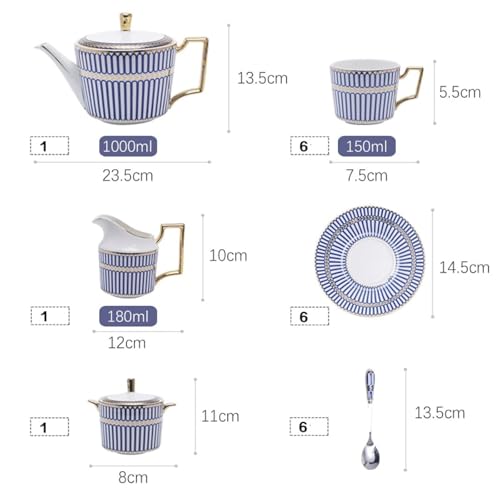 15 Piece Porcelain Tea Set