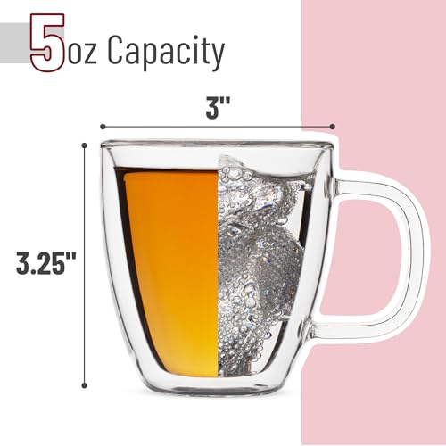 BTaT Double Walled Espresso Cups (4 Count)