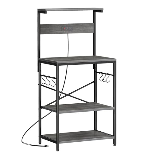 Kitchen Bakers Rack with Power Outlet