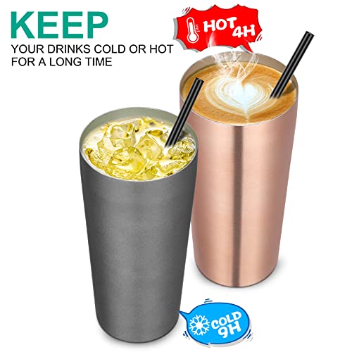20oz Tumbler Bulk with Lid and Straw 12 Pack (12 Count)