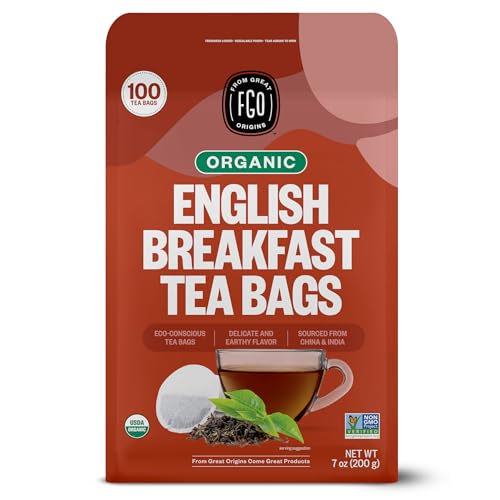 Organic English Breakfast Black Tea (100 Count)