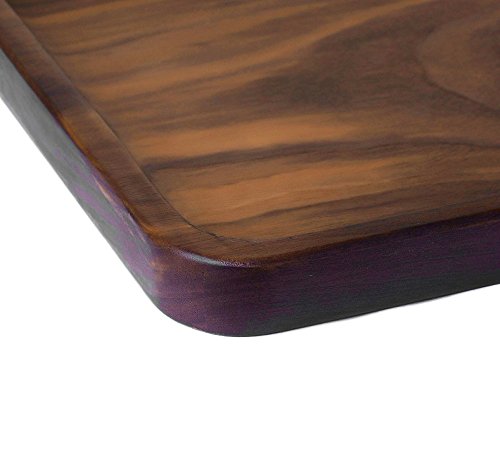 Rustic Walnut Wooden Tray Solid Wood Serving Tray Square Rectangle Platter Tea Tray Coffee Table Tray