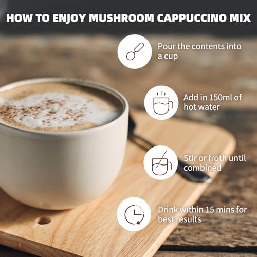 Mushroom Coffee Alternative Cappuccino Mix (11.1 Ounce)