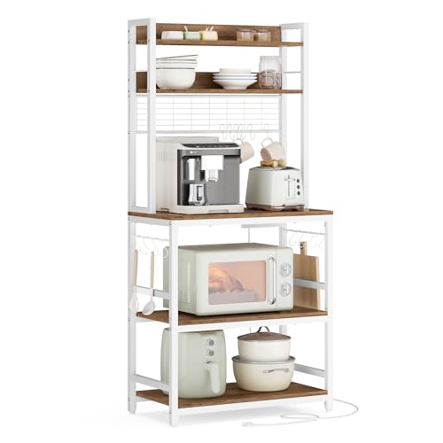 Bakers Rack with Power Outlet