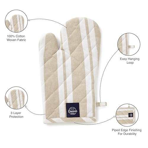 Oven Mitts Heat Resistant Kitchen Gloves (2 count)