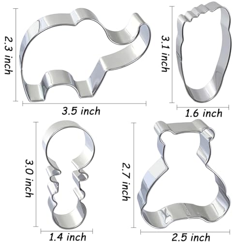 Baby Shower Cookie Cutters 8Pcs (8 Count)