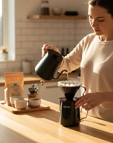 Stainless Pour Over Coffee Maker Set