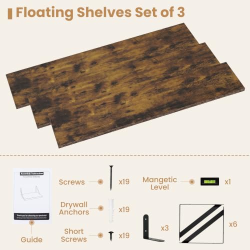 Floating Book Shelves for Wall