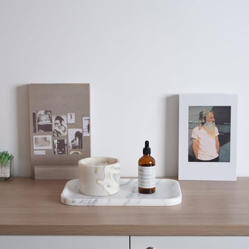 Arabescato Marble Vanity Tray