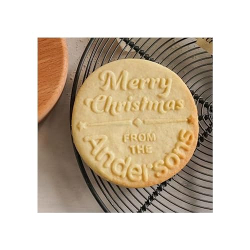 2025 Personalized Christmas Cookie Stamp Unique 3D Embossed Design Fun Tool for Baking Art