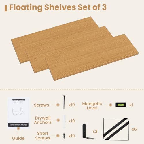 Floating Book Shelves for Wall