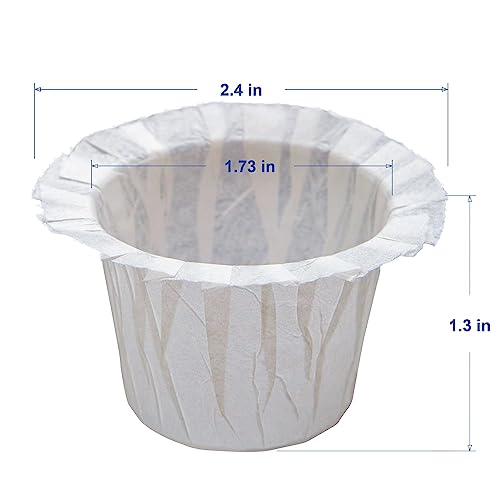 300 Count Disposable Kcup Filters with 2 Pack Reusable Coffee Pods for Keurig 2.0 and 1.0 Coffee Makers (302 Count)