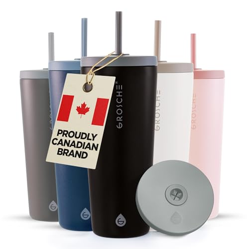 Jasper Insulated Stainless Steel Tumbler with Straw