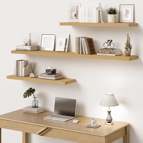 10 Inch Deep Floating Shelves for Wall 48” Set of 2 (2 Count)