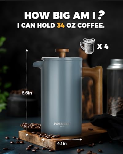 POLIVIAR French Press Coffee Maker