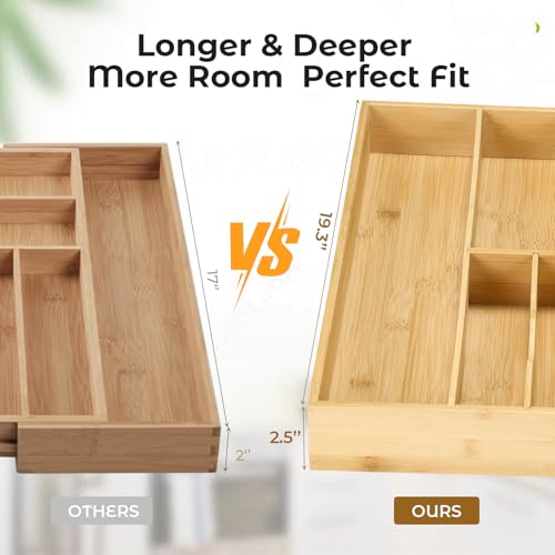 Silverware Organizer for Kitchen Drawers