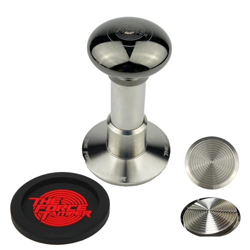 58.35mm C Ripple Dis Set Black Mirror Jellyfish AL Handle Coffee Tamper
