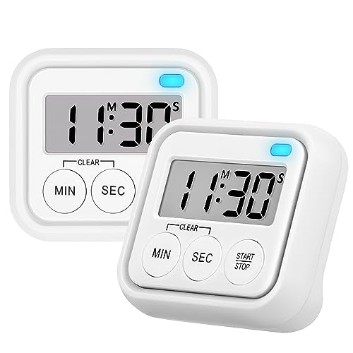 Timer Kitchen Timers for Cooking Classroom Timer for Kids Teachers Digital Magnetic Timers 2 Pack