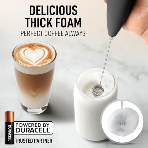 Powerful Milk Frother Wand With Duracell Batteries