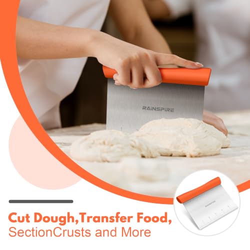Multi Purpose Stainless Steel Bench Scraper Dough Blender & Pastry Cutter