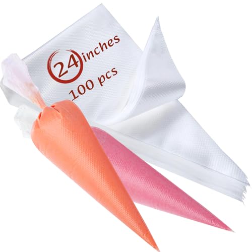 24 Inch Disposable Piping Bags (100 Count)