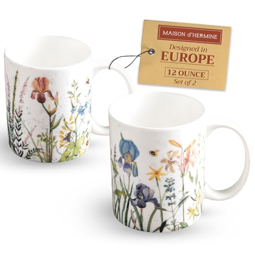 Coffee Mug with Handles Tea Cups (2 Count)