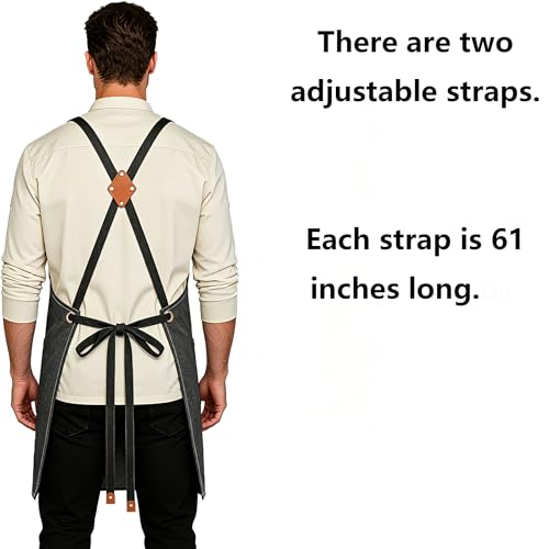 Chef Aprons for Men Women with Oversized Pockets