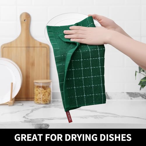 100% Cotton Terry Kitchen Dish Cloths (12 Count)