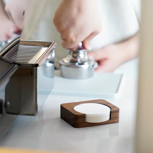 Wood Espresso Paper Filter Holder Stand 63mm