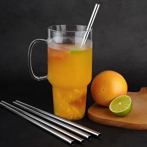 8PCS Stainless Steel Straws Fit for 40oz Stanley Tumblers (8 Count)