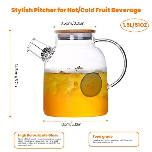 Glass Teapot 50.7oz